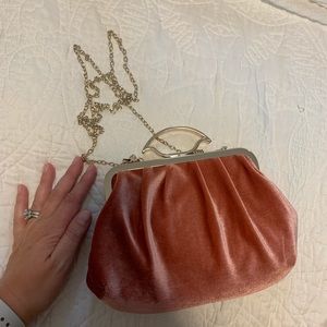 Velour evening bag